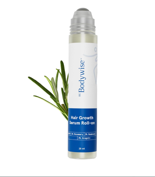 Be Bodywise Rosemary Hair Growth Serum (Roll On) | 3% Redensyl & 2% Anagain | Hair fall control serum for Women & Men | Promotes Hair Growth & Stimulates Hair Follicles | For All Hair Types | 25ml
