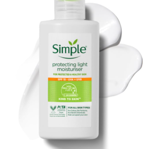 Simple Kind To Skin Protecting Light Moisturiser 125 ml | SPF 15- UVA+UVB | For Protected & Healthy Skin | For All Skin Types