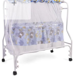 Babyhug Cozy Nest Cradle With Mosquito Net - Blue