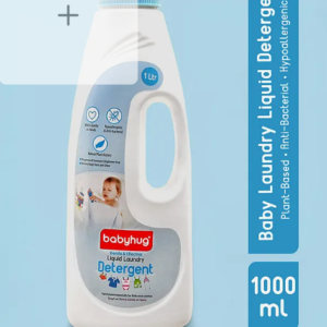 Babyhug Plant-Based Liquid Laundry Detergent for Babies Natural & Gentle Fabric Cleaner 1000 ml| Anti Bacterial| Hypoallergenic Ingredients| Mildly Scented| For Both Hand & Machine Wash
