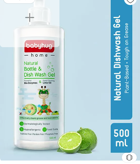 Babyhug Home Natural Dishwash Gel - 500 ml