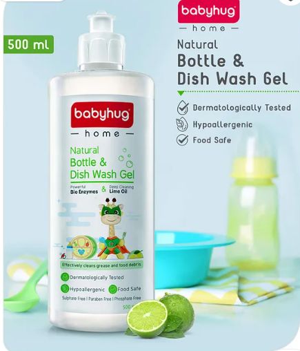 Babyhug Home Natural Dishwash Gel - 500 ml - Image 2