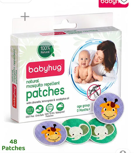 Babyhug Waterproof Natural Mosquito Repellent Patches - 48 Pieces