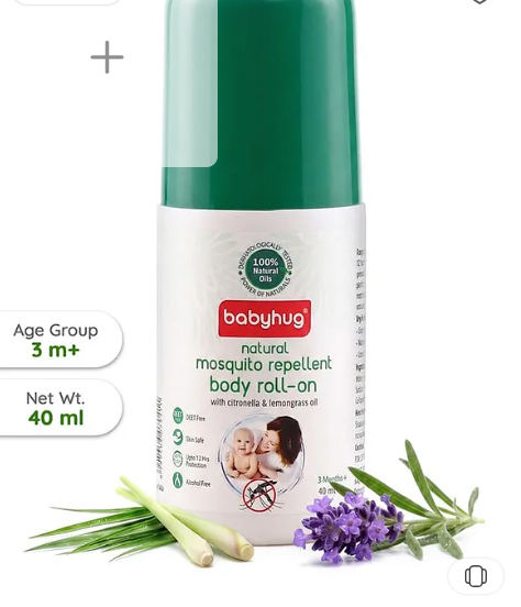 Babyhug Mosquito Repellent Body Roll On - 40 ml