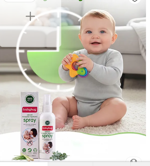 Babyhug 100% Natural Mosquito Repellent Spray - 100 ml - Image 2