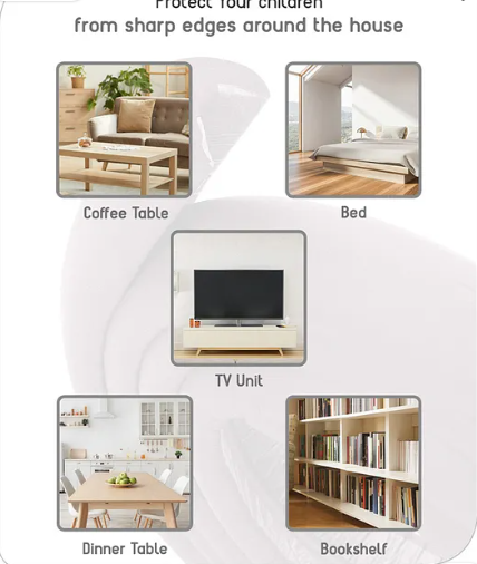 Babyhug Corner & Edge Guards- Brown - Image 2
