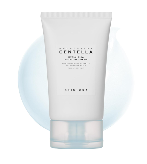 SKIN1004 Centella Hyalu-Cica Moisture Cream | Lightweight Deep Hydrating Cream with Hyaluronic Acid & Collagen for Sensitive Skin, 75ml