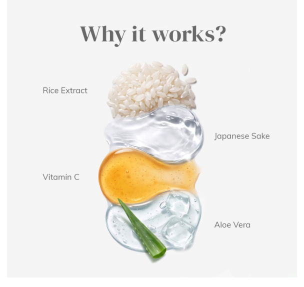 Clayco Hydrating Rice & Sake Sleep Mask | Clay Face Mask for Glowing Skin | Japanese Skincare Collagen Mask | Sulfate-Free Vegan Night Cream For Women | Best Skin Care Product For Glass Skin - Image 2