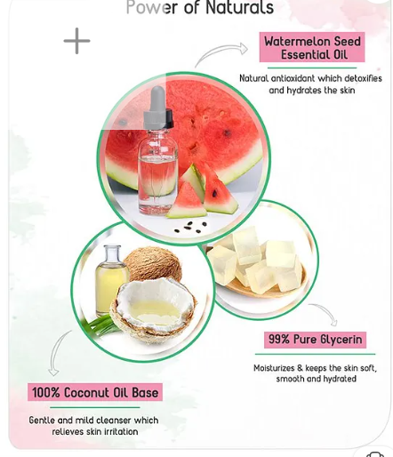 Babyhug Refreshing Watermelon Glycerin Bathing Bar - 75 g - Image 2