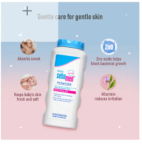 Sebamed Baby Powder| Olive Oil, Allantoin|100 gm - Image 2