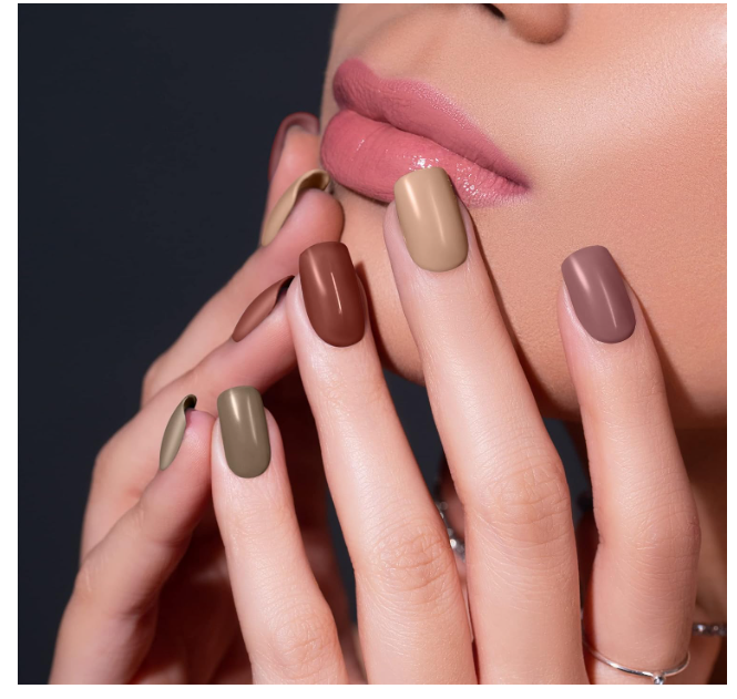 RENEE Gloss Touch Nail Paint Set of 4, Quick Drying Nail Polish, Glossy Gel Finish Nail Kit, Highly Pigmented & Long Lasting Enamel, Chip Resistance 5ml Each Gift Set for Women N02 Everyday Nudes - Image 2