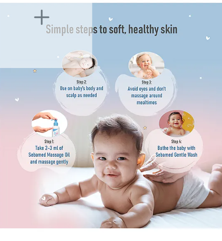 Sebamed Baby Massage Oil| With Soya Oil|150 ml - Image 2