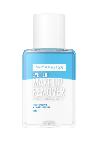 Maybelline New York Eye + Lip Makeup Remover, Bi-phase Efficiently removes waterproof makeup