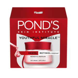 POND'S Youthful Miracle Hexyl Retinol Complex, Renew & Repair Day Cream 50g SPF 15 PA++