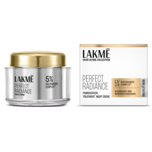 Lakme Absolute Perfect Radiance Brightening Night Cream 50 g|| Daily Repair Face Moisturizer for Illuminated|| Glowing Skin -With Glycerin & Niacinamide