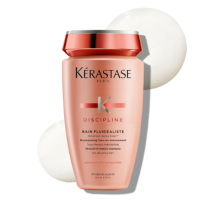 Kérastase Discipline Fluidealiste Anti-Frizz Shampoo | Sulphate-Free Shampoo for Frizzy Hair | Infused with Morpho-Kératine, Surface Perfector & High Precision Care Agent | 250ml