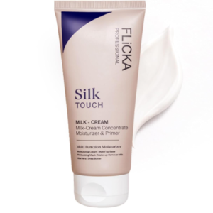 FLiCKA Silk Touch 3 in 1 Moisturizer and Primer for Face | Hydrating, Lightweight, Long-Lasting | Pore Minimizer | Dermatologically Tested | All Skin Types | Makeup Base | 60g | Cruelty-Free (Pack of 1)