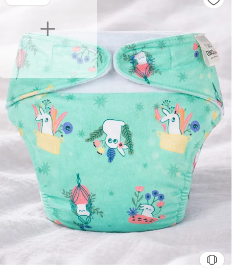 Bestseller SuperBottoms UNO Luxe Cloth Diaper with Velcro Closure & DryFeel magic Pad + Booster Pad | For Babies 3M-3Y | Reusable Washable Cloth Diaper