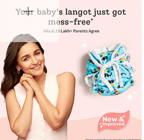 SuperBottoms First Love Premium DryFeel Langot for 0-9M Babies | 100% Cotton Padding | Day Dreamer | Pack of 12 | 5-10kg - Image 2