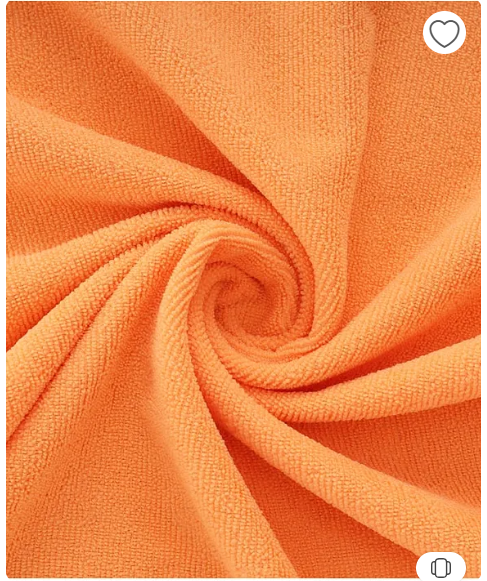Babyhug Cotton Knit Microfiber Towel With Frog Embroidery L 31.5 X B 22.5 cm - Orange - Image 2