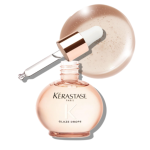 Kérastase Gloss Absolu Glaze Drops Oil-In-Serum For Bouncy, Glossy Hair | Fine To Medium Hair | 2X Glossier Hair | 72H Nutrition | With Wild Rose-In-Oil | 45ml