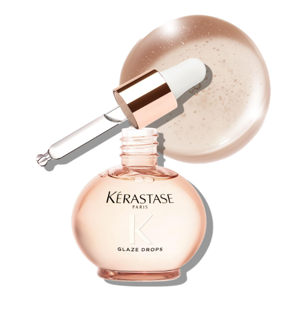 Kérastase Gloss Absolu Glaze Drops Oil-In-Serum For Bouncy, Glossy Hair | Fine To Medium Hair | 2X Glossier Hair | 72H Nutrition | With Wild Rose-In-Oil | 45ml