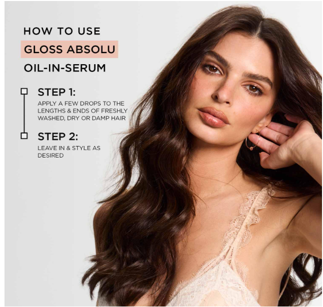 Kérastase Gloss Absolu Glaze Drops Oil-In-Serum For Bouncy, Glossy Hair | Fine To Medium Hair | 2X Glossier Hair | 72H Nutrition | With Wild Rose-In-Oil | 45ml - Image 3