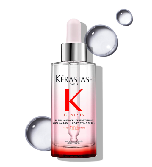 Kérastase Genesis Anti-Hair Fall Serum 90ml | Hair Serum for Hair Fall Control | Strengthens Hair | Infused with Aminexil 1.5%, Ginger Root & Caffeine