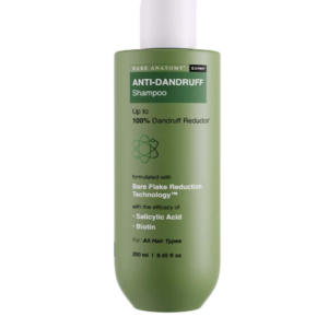 Bare Anatomy Anti-Dandruff Shampoo | Up To 100% Dandruff Reduction | ZPTO-Free | pH 5.3 | Salicylic Acid, Piroctone Olamine, Biotin & Menthol | Non-Drying Formula | Suitable for Men & Women | 250 ml