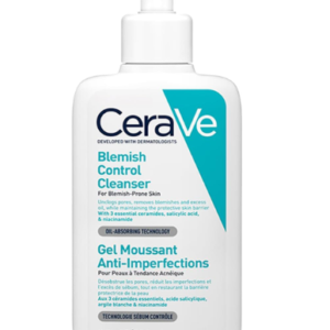 Cerave Blemish Control Cleanser with 2% Salicylic Acid & Niacinamide for Acne Prone Skin, Controls Acne & Spots, Unclog Pores & Reduces Blemishes, 236ml