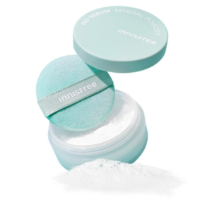 Innisfree No Sebum Mineral Natural Powder 5g | Korean Setting Powder for Face | Oil Control for Oily Skin, Makeup Fixer, Reduces Hair Greasiness, Mattifying, Long-Lasting, Compact, Loose Powder