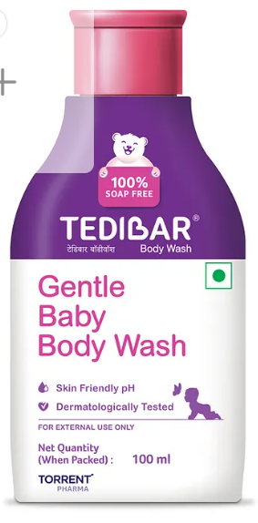 Torrent Pharma Tedibar Body Wash| 100% Soap Free|Skin Friendly PH - 100 ml