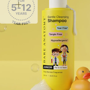 Bare Anatomy Junior Gentle Cleansing Kids Shampoo Tear-free & Hypoallergenic - 250 ml