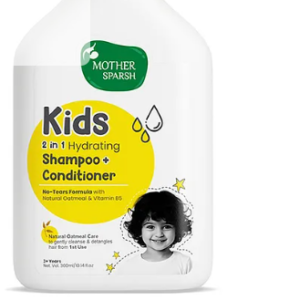 Mother Sparsh Baby 2 In 1 Hydrating Shampoo+Conditioner for Kids Tear Free With Natural Oatmeal & Vitamin B5 - 300 ml