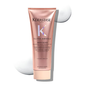 Kérastase Gloss Absolu Anti-Frizz Foaming Conditioner For Bouncy, Glossy Hair | Fine To Medium Hair | 4-Days Anti-Frizz | With Hyaluronic & Glycolic Acid, Wild Rose-In-Oil | 250ml