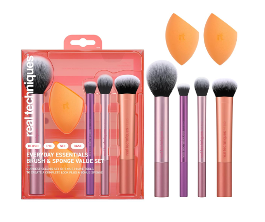 Real Techniques Miracle Beauty Blender Sponge Set with Makeup Brush Cleaner