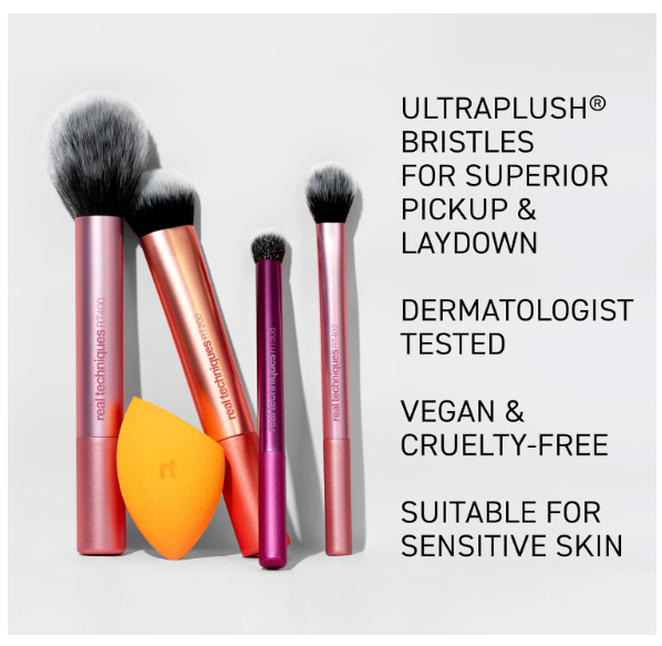 Real Techniques Miracle Beauty Blender Sponge Set with Makeup Brush Cleaner - Image 2