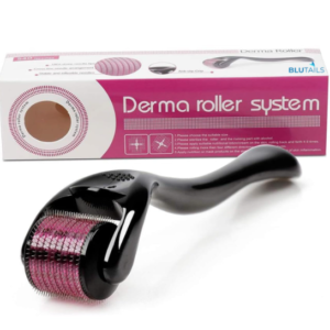 Blutails | Derma Roller for Facial Skin and Hair Growth | Helps with Youthful-looking Skin and Improves Overall Scalp Health | 0.5 mm Size | 540 Titanium Needles (Facial Roller/Hair Roller)