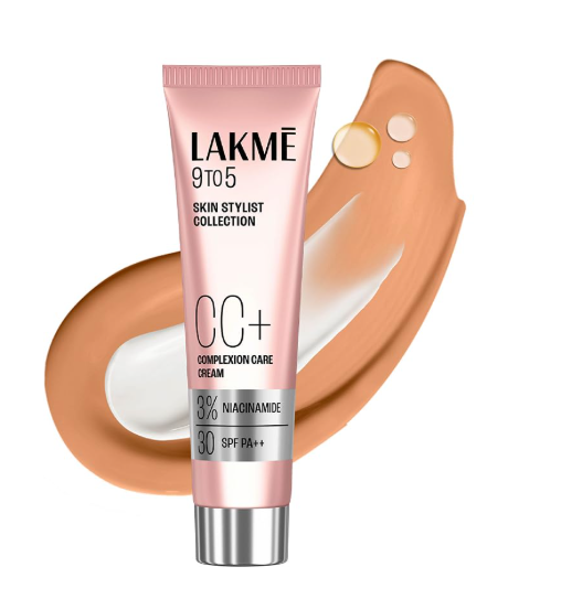 Lakme 9 to 5 CC Cream Bronze with 3% Niacinamide Complex SPF30 PA++ | 90% lightweight moisturizing cream for Care & 10% Foundation for Care |Conceals Dark Spots| Brightens Skin |30 g