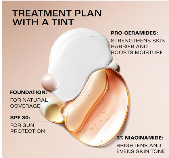 Lakme 9 to 5 CC Cream Bronze with 3% Niacinamide Complex SPF30 PA++ | 90% lightweight moisturizing cream for Care & 10% Foundation for Care |Conceals Dark Spots| Brightens Skin |30 g - Image 2