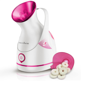 HealthSense Steamer for Cold & Cough, Vapourizer face steamer,Steam Inhaler & Vaporizer Machine with Nano-Ionic Technology, UV Steam Sterilization, Fast Mist in 50sec, Aroma Diffuser Nano-Cure| FS550