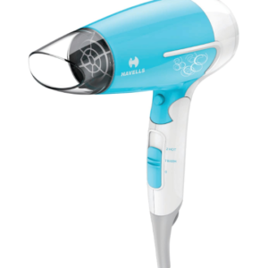 Havells HD3151 1200 W Foldable Hair Dryer; 3 Heat (Hot/Cool/Warm) Settings Including Cool Shot Button; Heat Balance Technology, Turquoise