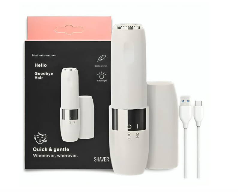 Hewan Hair removal machine Epilators Removal Machine For Face, Chin, Cheek, Eyebrow, Upper Lip Hair Removal for Women, USB RECHARGEABLE Epilator Machine for Women (White)