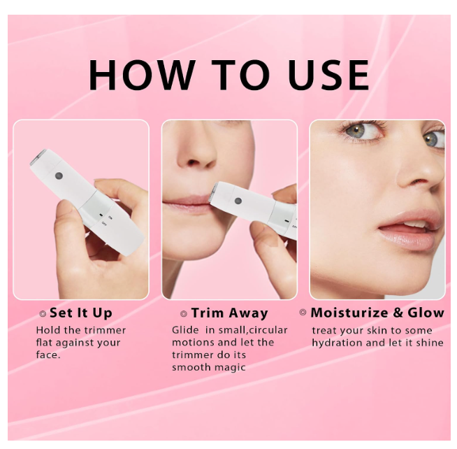 Hewan Hair removal machine Epilators Removal Machine For Face, Chin, Cheek, Eyebrow, Upper Lip Hair Removal for Women, USB RECHARGEABLE Epilator Machine for Women (White) - Image 2