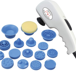 Ozomax Corded Electric BL-182-PR Pro Massage Apparatus with 17 Attachments for Pain Relief (White)