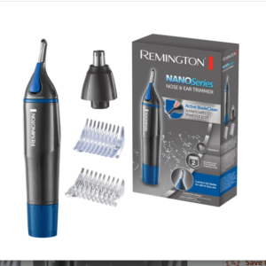 RemingtonNE3850Men's Battery Operated Nose, Ear and Eyebrow Hair Trimmer, Showerproof(Black/Blue)