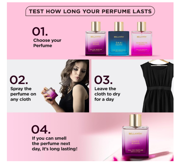 Bella Vita Luxury Date Woman | Long Lasting EDP 100Ml | With Pink Pepper, Jasmine & Vanilla | Floral & Fruity Premium Liquid Perfume For Women | Fragrance You'Ll Love - Image 2