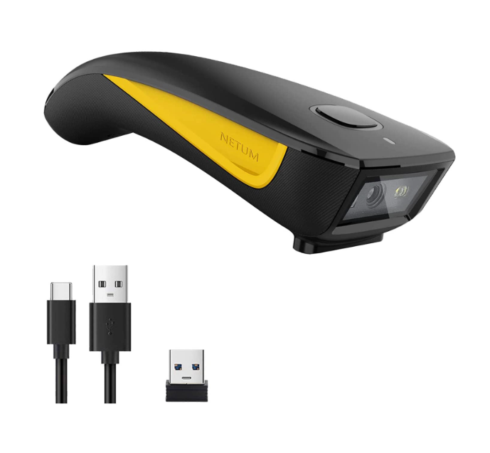 .NETUM Mini Barcode Scanner Bluetooth Compatible, Portable Bar Code Reader
