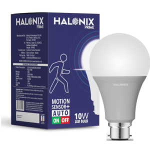 Halonix 10W Motion Sensor Led bulb | Color-6500K White | Auto on- Auto Off light | Motion sensor light | Pack of 1 | b22d