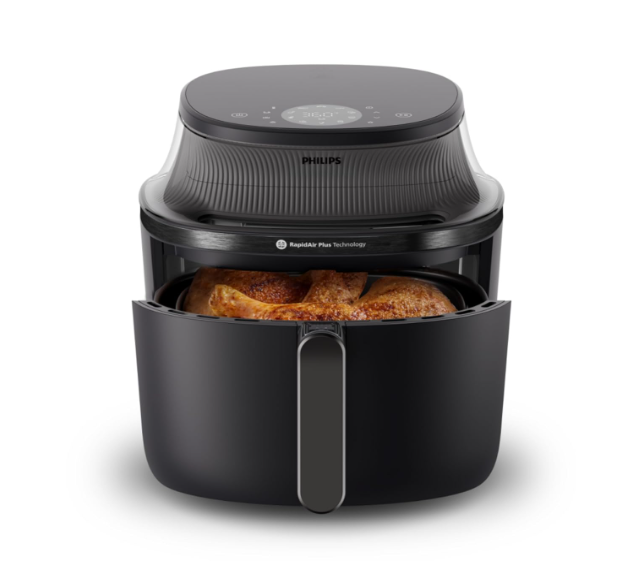 Philips 3000 Series 6.5qt Airfryer, Kitchen Window, 16-in-1 Air Fryer, RapidAir Plus Technology, Fat Elimination, HomeID Recipe, Easy to Clean (NA330/00)